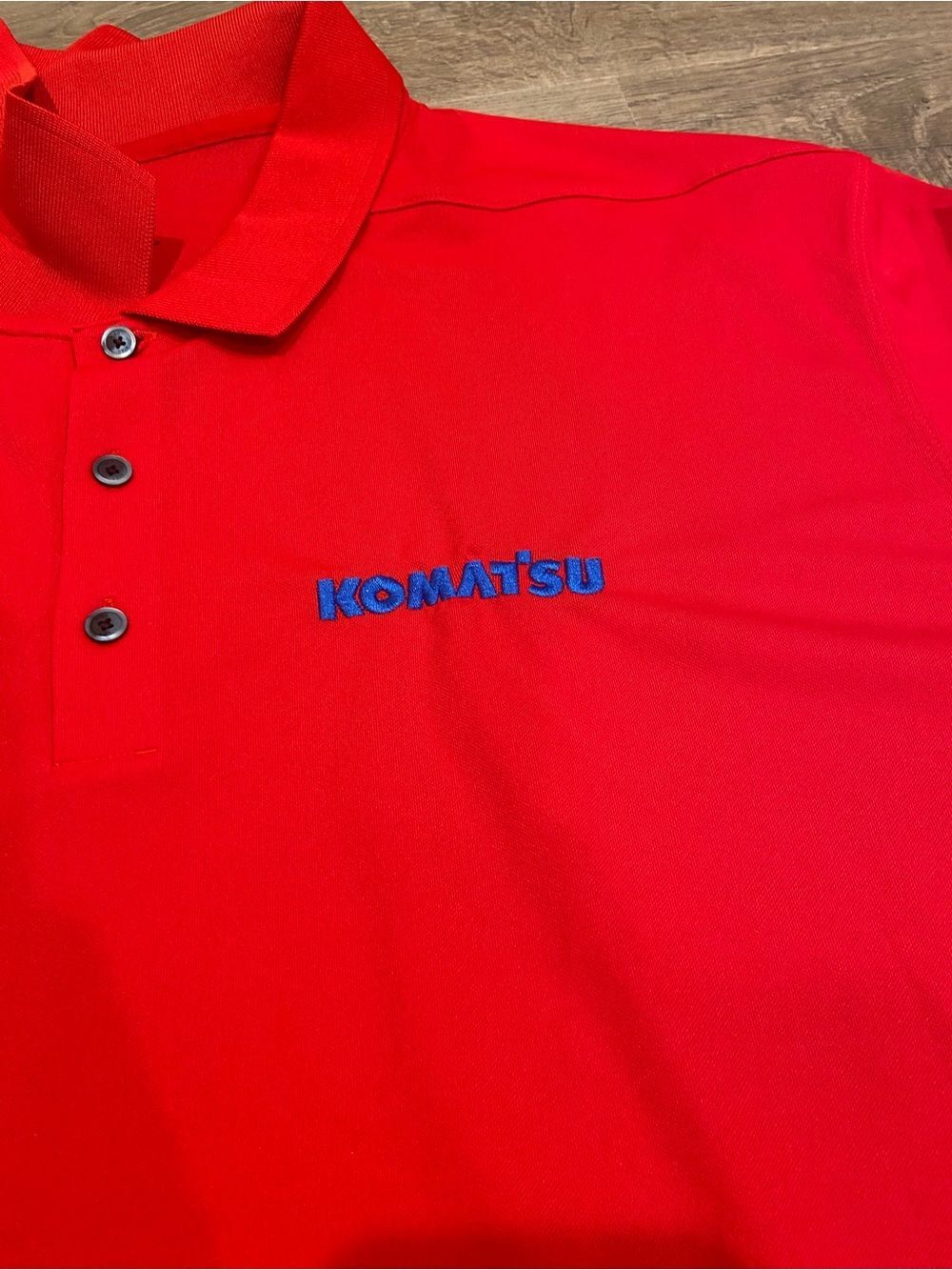 3XL Nike Men's 3 Button Polo Shirt Athletic Work Wear Casual Komatsu Machining - Picture 2 of 11